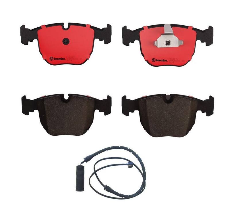 Brembo BMW Brakes Kit - Pads Front (Ceramic) (with Sensor) 34116761252 - Brembo 1811943KIT